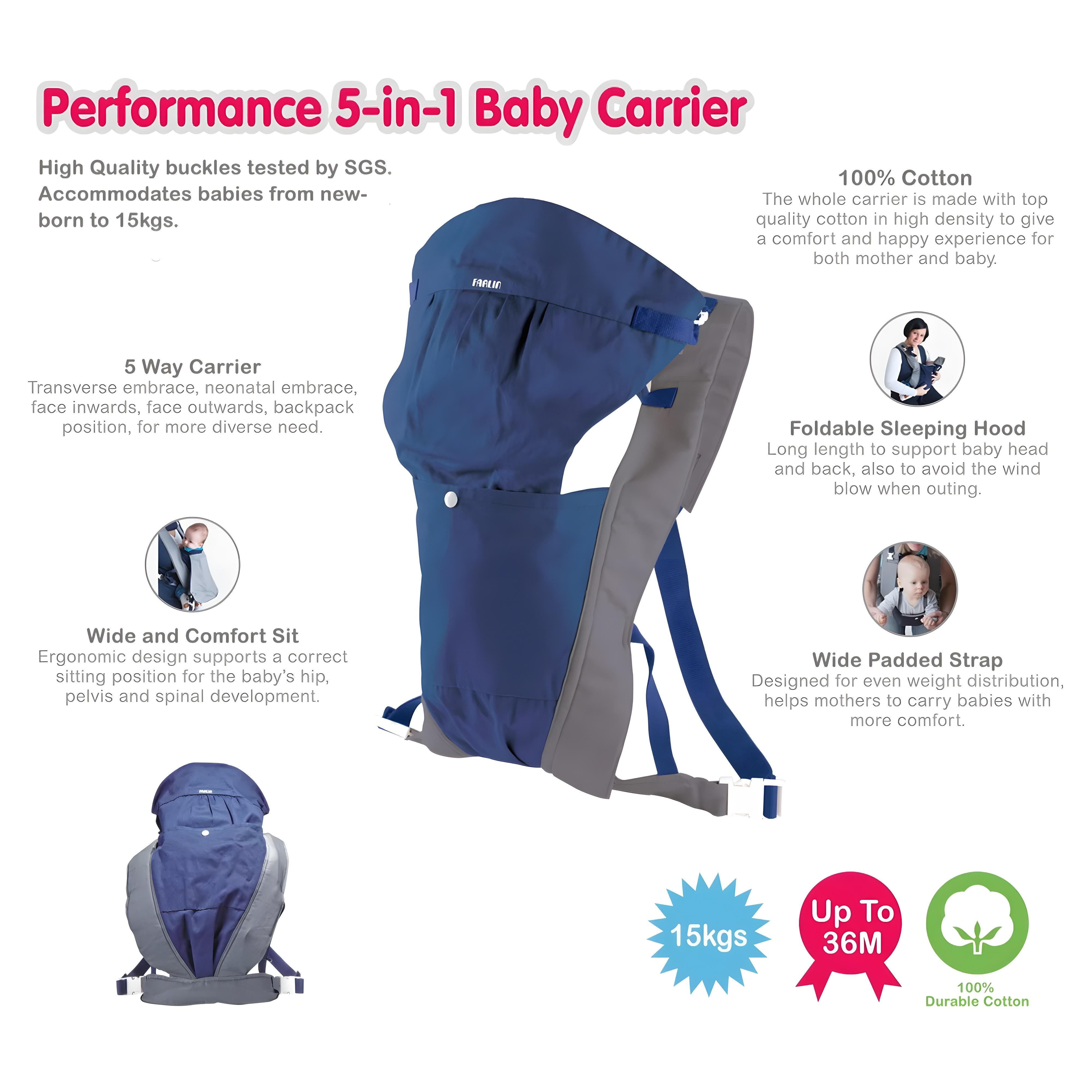 Farlin Baby Cuddler-Blue