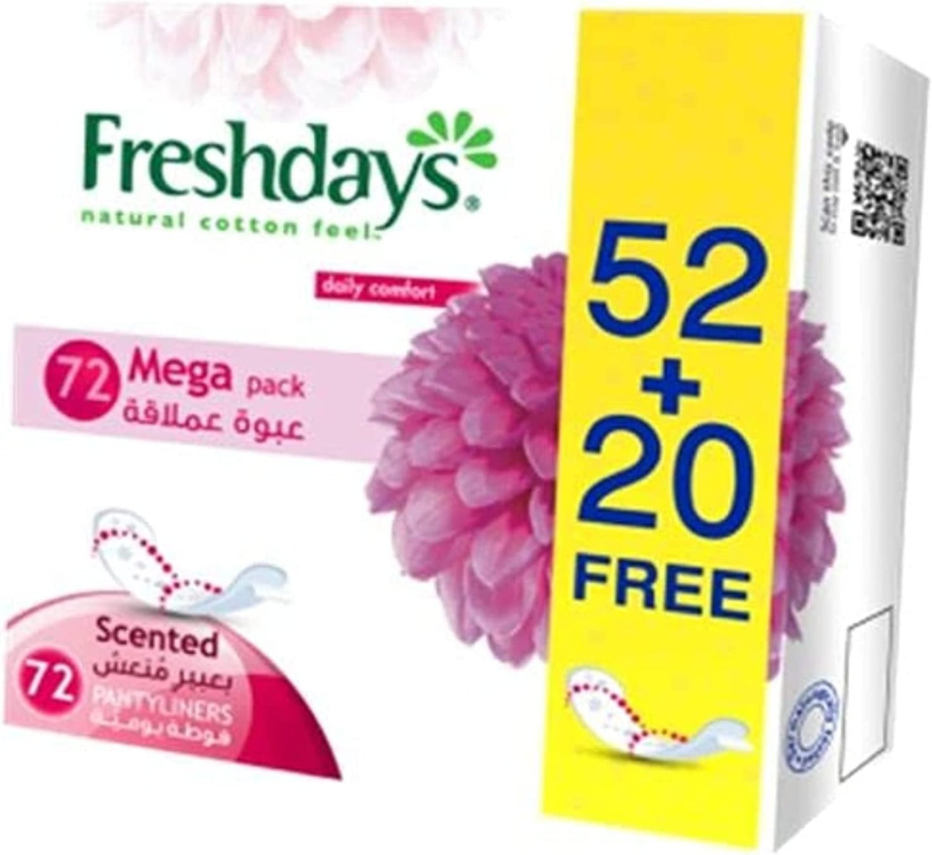 Freshdays Long Scented 52+20Pads Freshdays Yallatoys