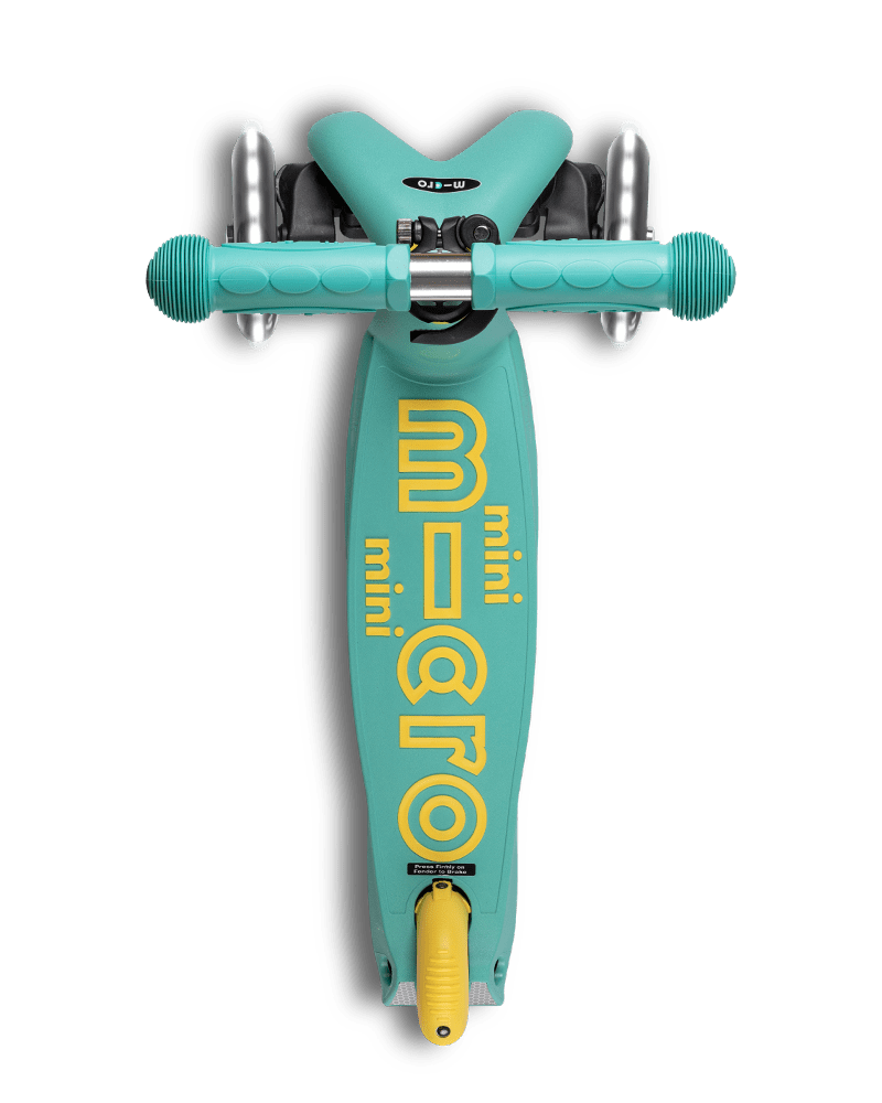 friendly mint green kids scooter