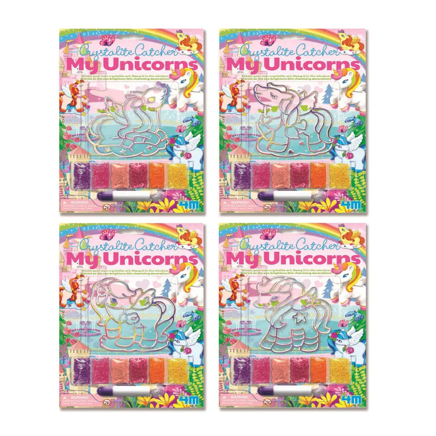 Buy 4M Crystalite Unicorns 4 Assorted (Sold Separately Subjected to Availability) | Yallatoys.com