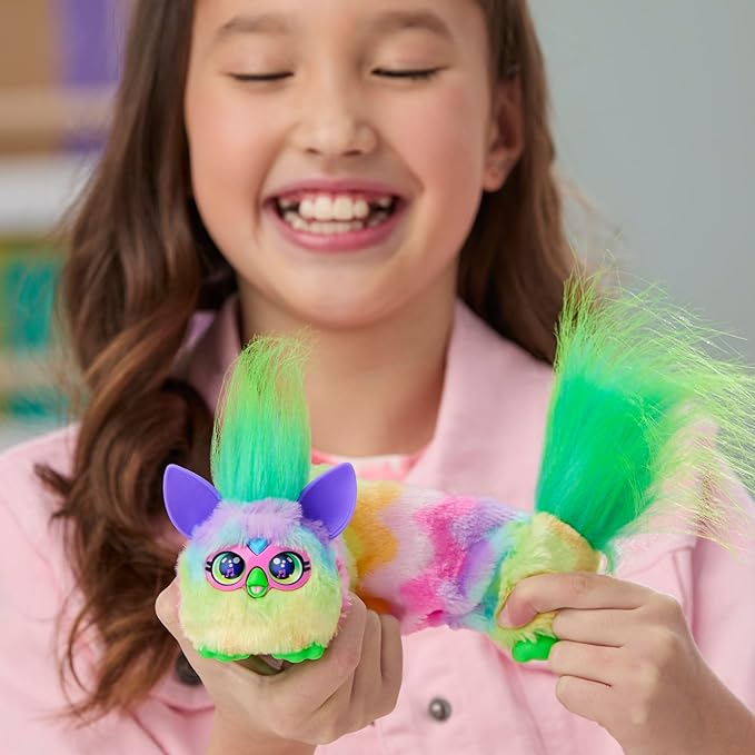 Buy Furby DJ Furblets Can Dee Swirl Mini Electronic Plush Toy | Yallatoys.com