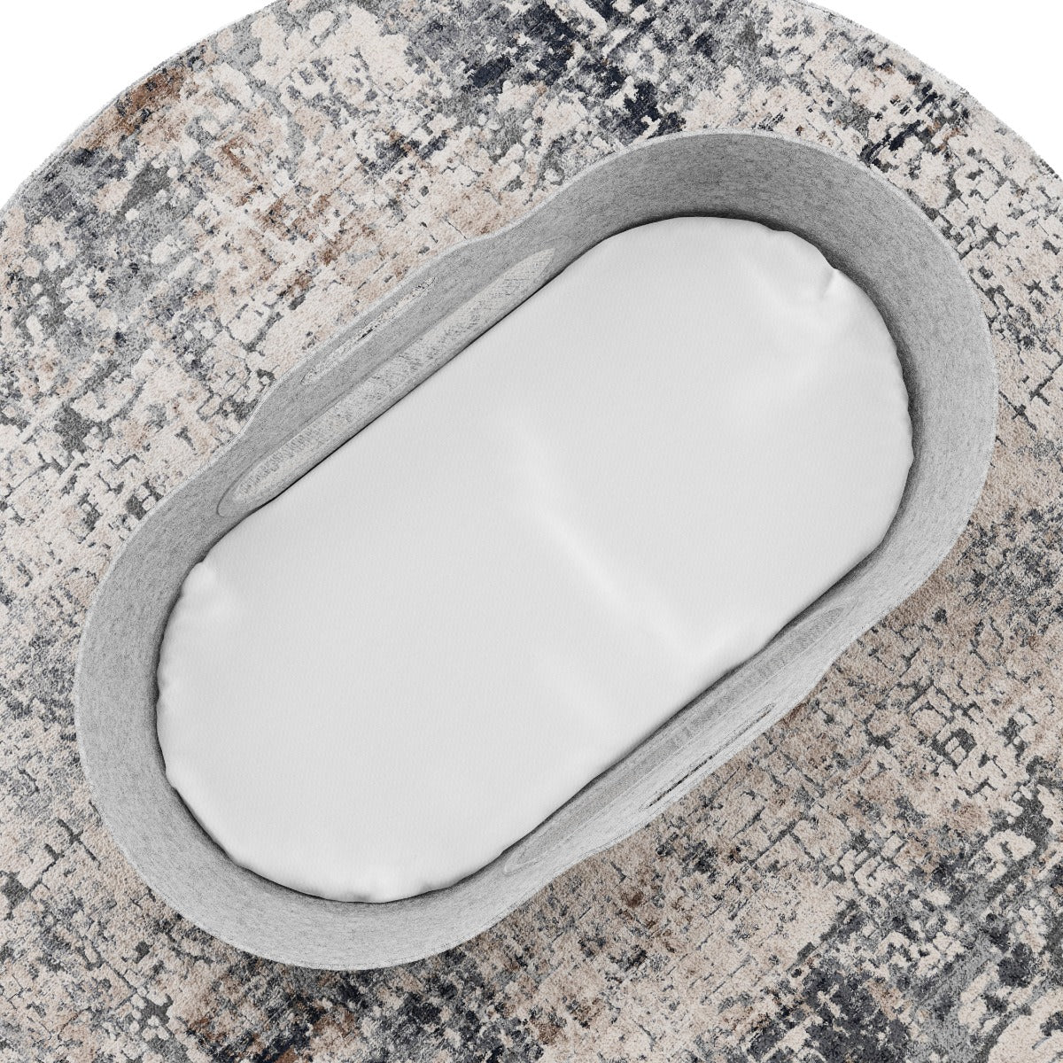 Snuz  Baskit Light Grey Moses Basket & Dove Grey Stand Set Snuz Yallatoys