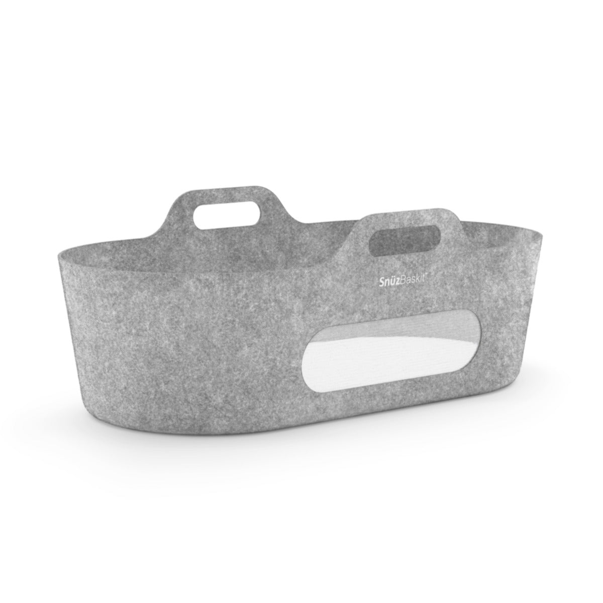 Snuz  Baskit Dark Grey Moses Basket & Dove Grey Stand Set Snuz Yallatoys