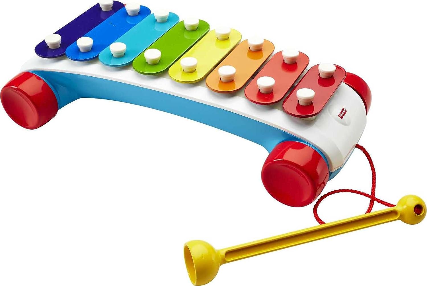 Buy Fisher Price Classic Xylophone Musical Instrument with Mallet and Rolling Wheels | Yallatoys.com