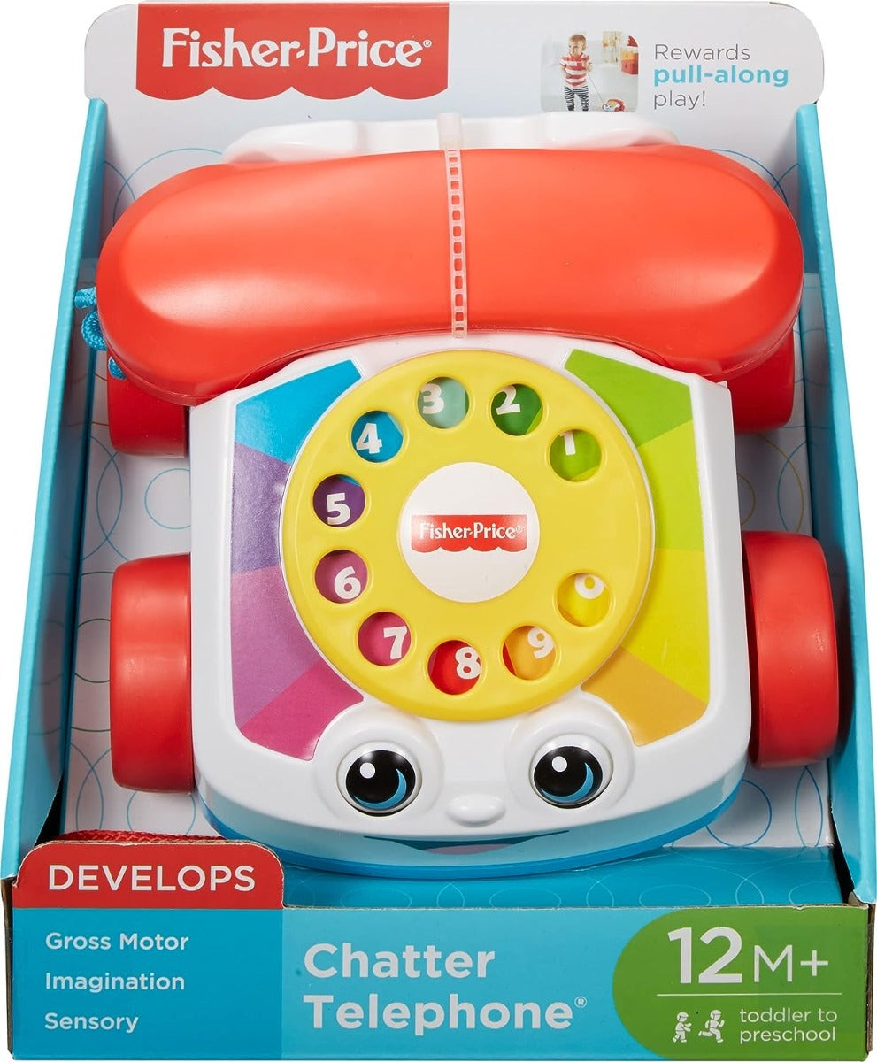 Buy Fisher Price Chatter Telephone with Rotary Dial and Wheels | Yallatoys.com