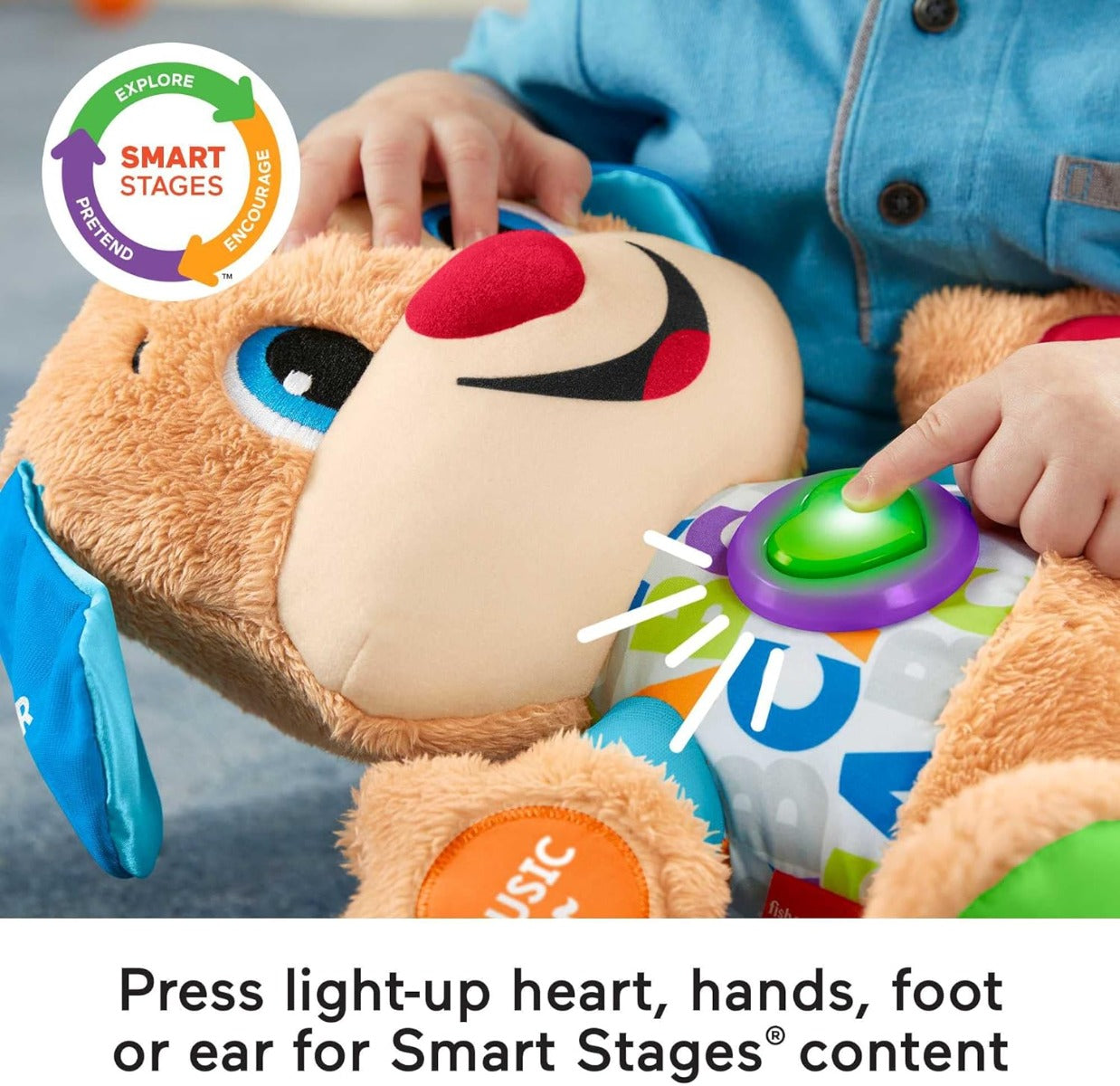 Buy Fisher Price Laugh & Learn Smart Stages Puppy English Edition Plush Toy | Yallatoys.com