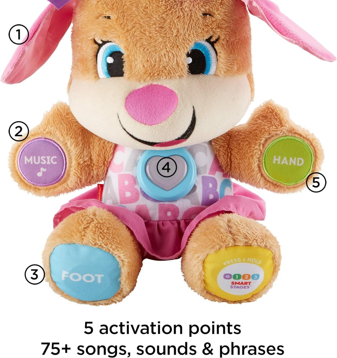 Buy Fisher Price Laugh & Learn Smart Stages Sis Plush Toy | Yallatoys.com