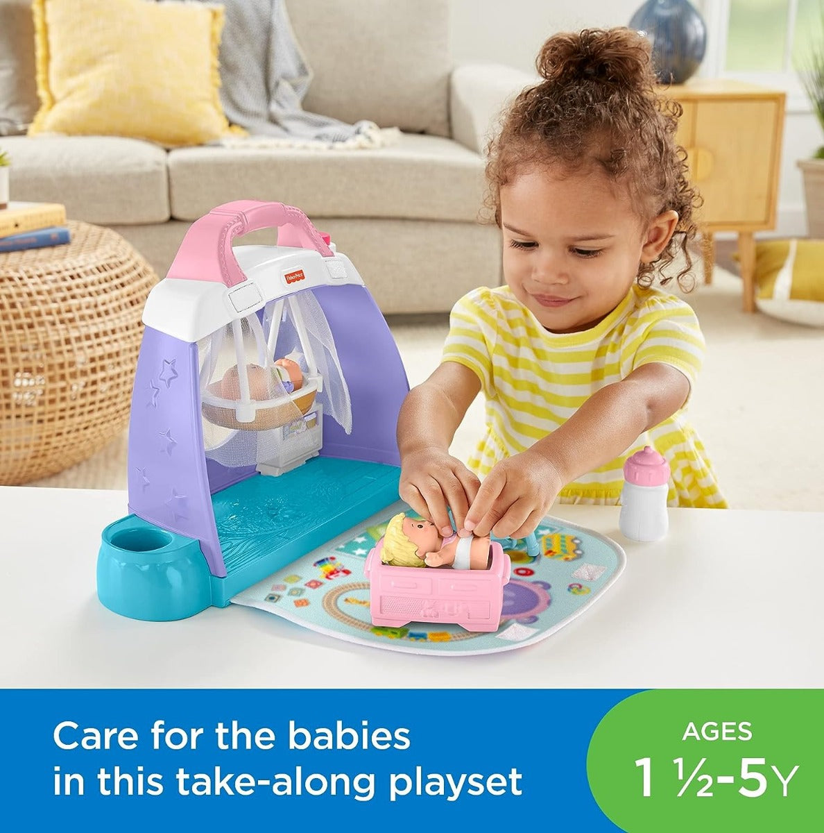 Buy Fisher Price Little People Toddler Playset Cuddle & Play Nursery | Yallatoys.com