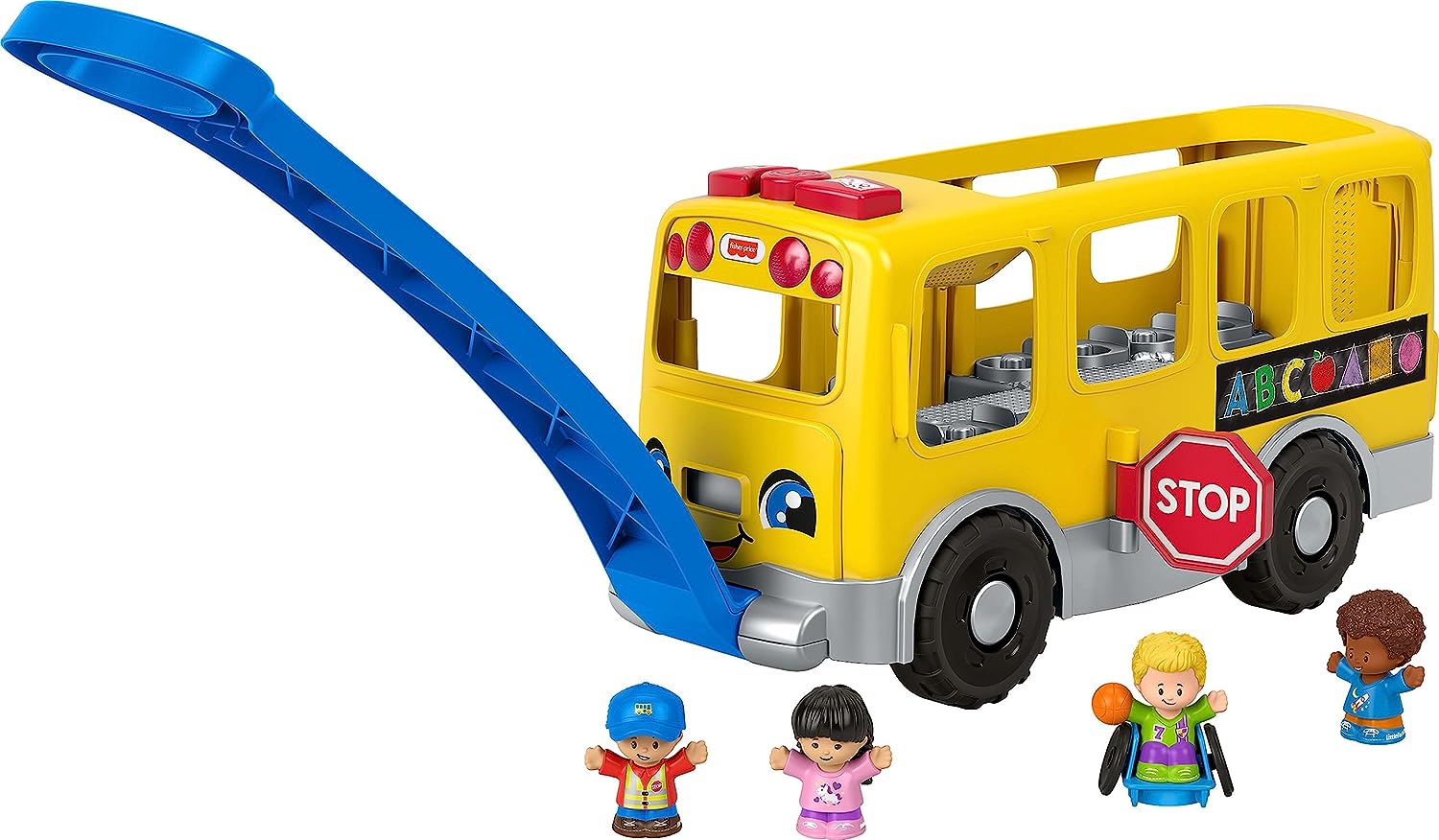 Buy Fisher Price Little People Big Yellow Bus Musical Push and Pull | Yallatoys.com