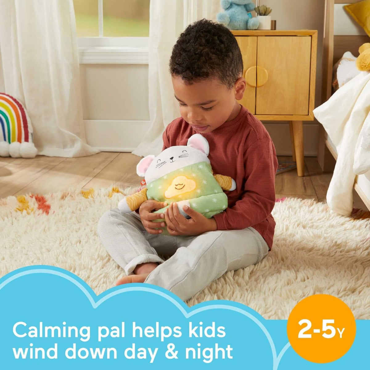 Buy Fisher Price Baby Sound Machine Meditation Mouse Plush Baby | Yallatoys.com