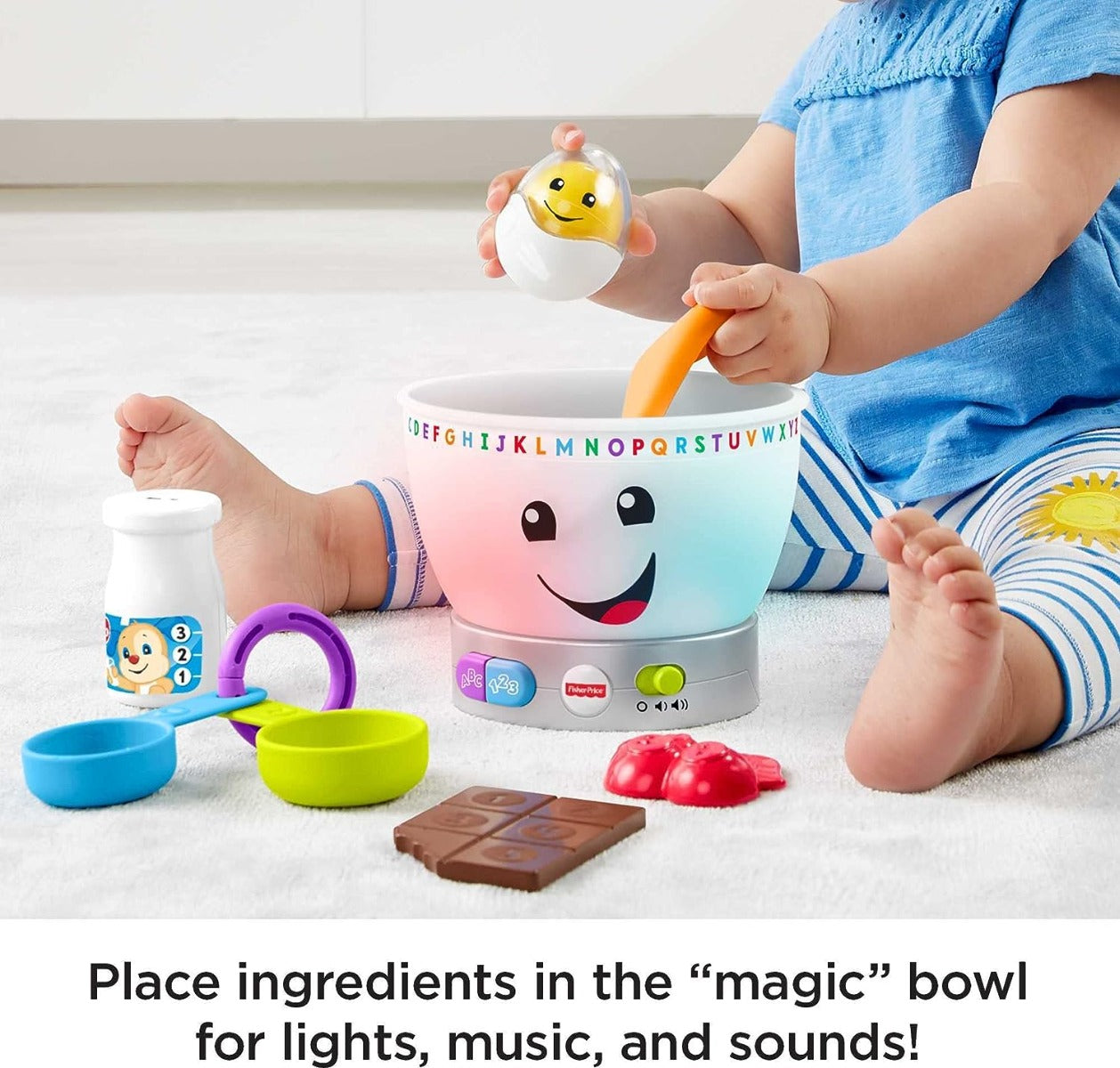 Buy Fisher Price Laugh & Learn Baby Learning Toy Magic Color Mixing Bowl | Yallatoys.com
