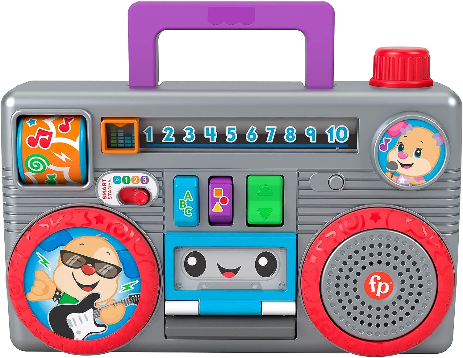 Buy Fisher Price Laugh & Learn Busy Boombox Infant Activity Toy English Edition | Yallatoys.com