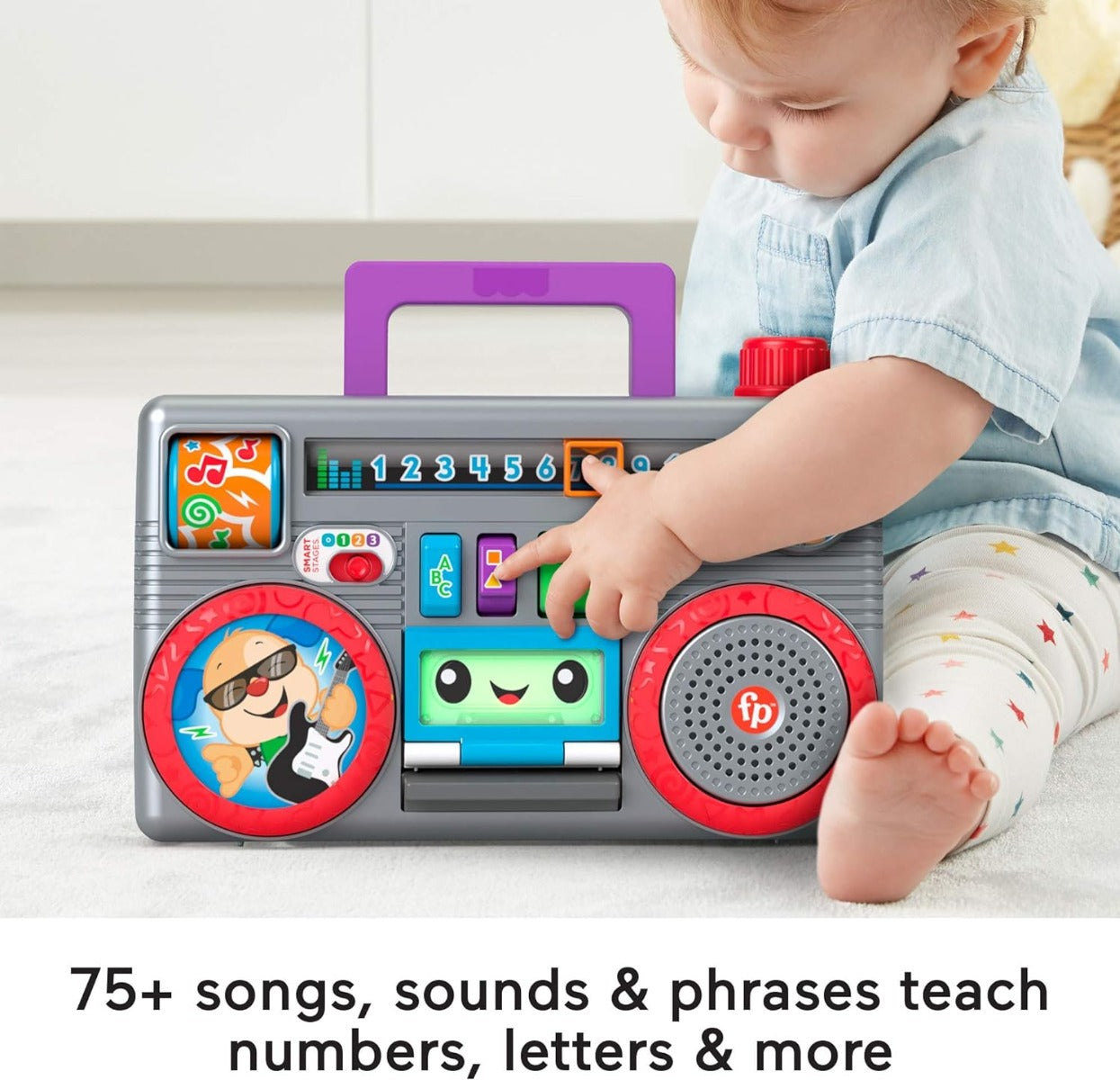 Buy Fisher Price Laugh & Learn Busy Boombox Infant Activity Toy English Edition | Yallatoys.com
