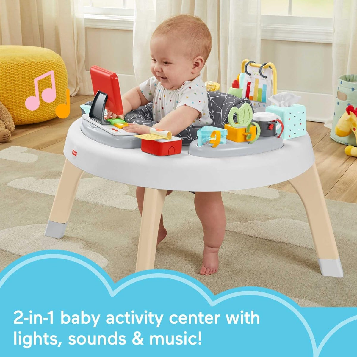 Fisher Price 2 in 1 Like a Boss Activity Center Baby Entertainer and Play Table Fisherprice Yallatoys