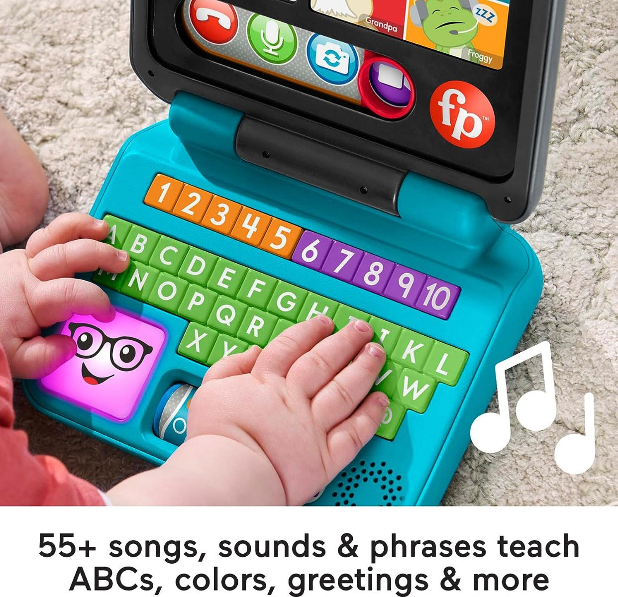 Buy Fisher Price Laugh & Learn Baby to Toddler Connect Laptop with Smart Stages | Yallatoys.com
