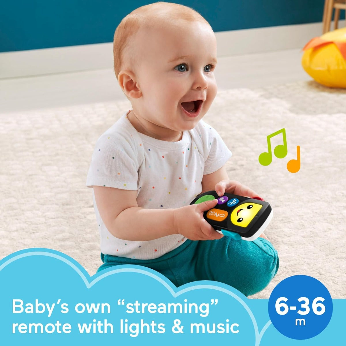 Buy Fisher Price Laugh & Learn Baby & Toddler Learn Remote Pretend Tv Control | Yallatoys.com