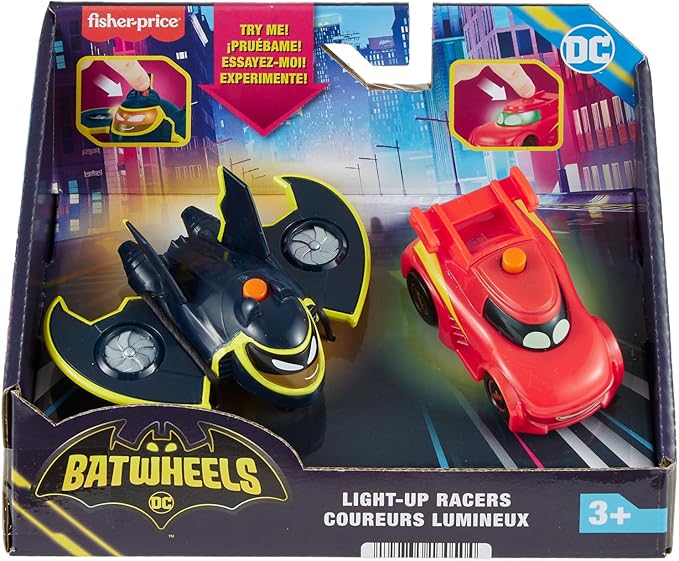 Buy Fisher Price Dc Batwheels Light Up 1:55 Scale Toy Cars | Yallatoys.com