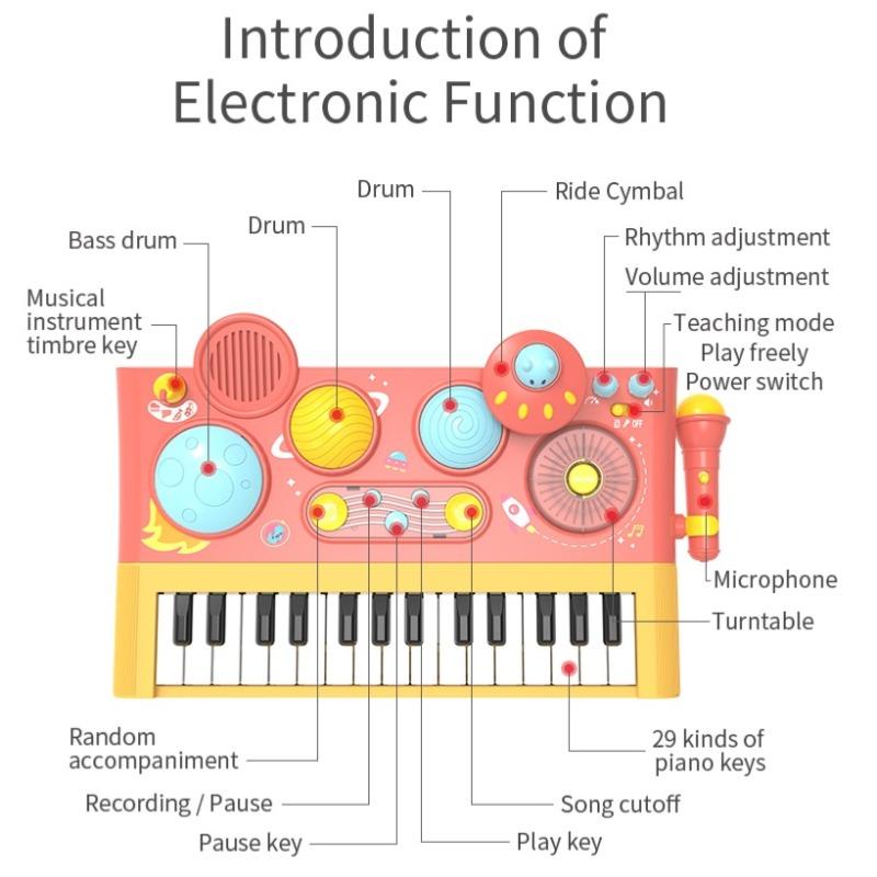 Buy Five Star Musical Piano Pink | Yallatoys.com