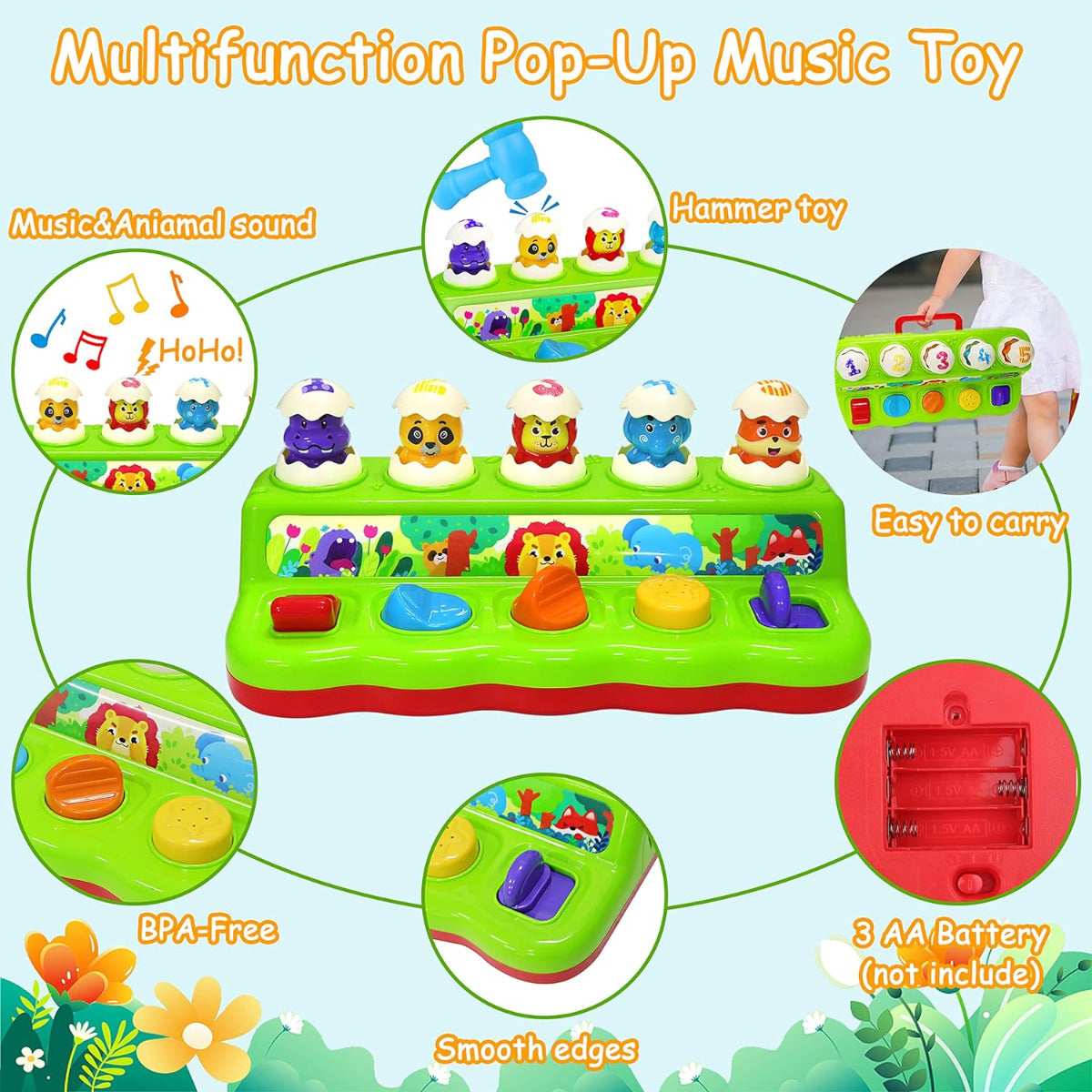 Buy Five Star Interactive Pop Up Animals Toy | Yallatoys.com
