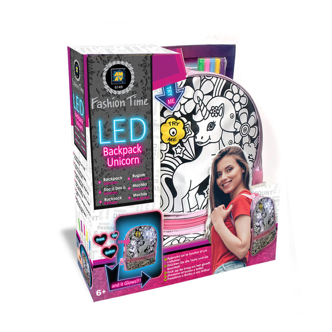 Buy Fashion Time LED Backpack Unicorn | Yallatoys.com