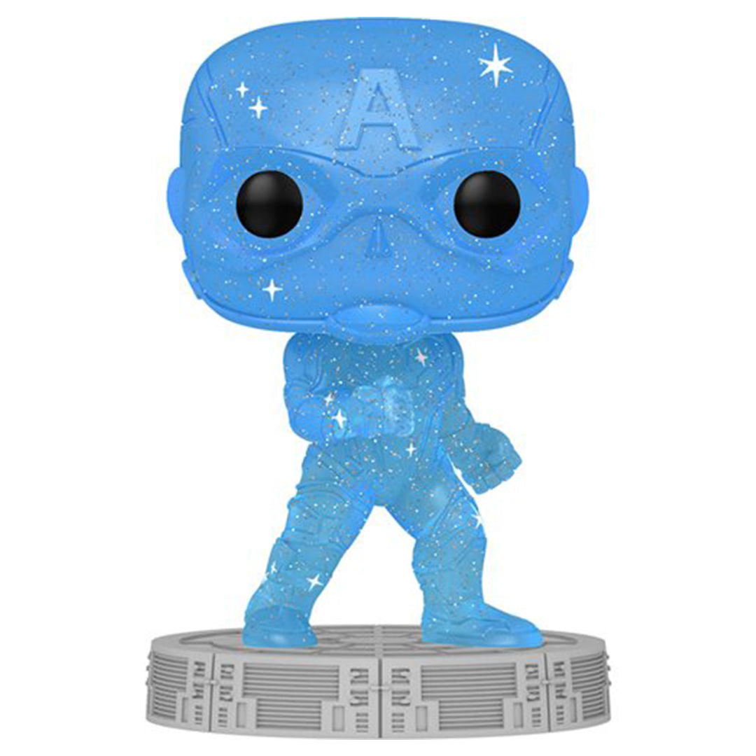 Buy Funko Avengers Infinity Saga Captain America Blue Artist Series Pop! Vinyl Figure | Yallatoys.com