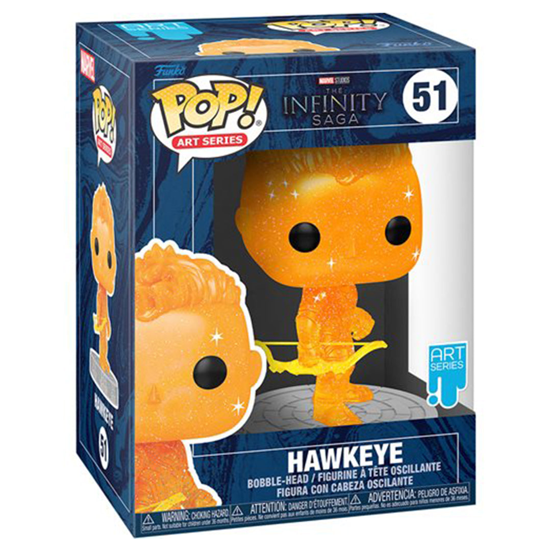 Buy Funko Avengers Infinity Saga Hawkeye Orange Artist Series Pop! Vinyl Figure | Yallatoys.com