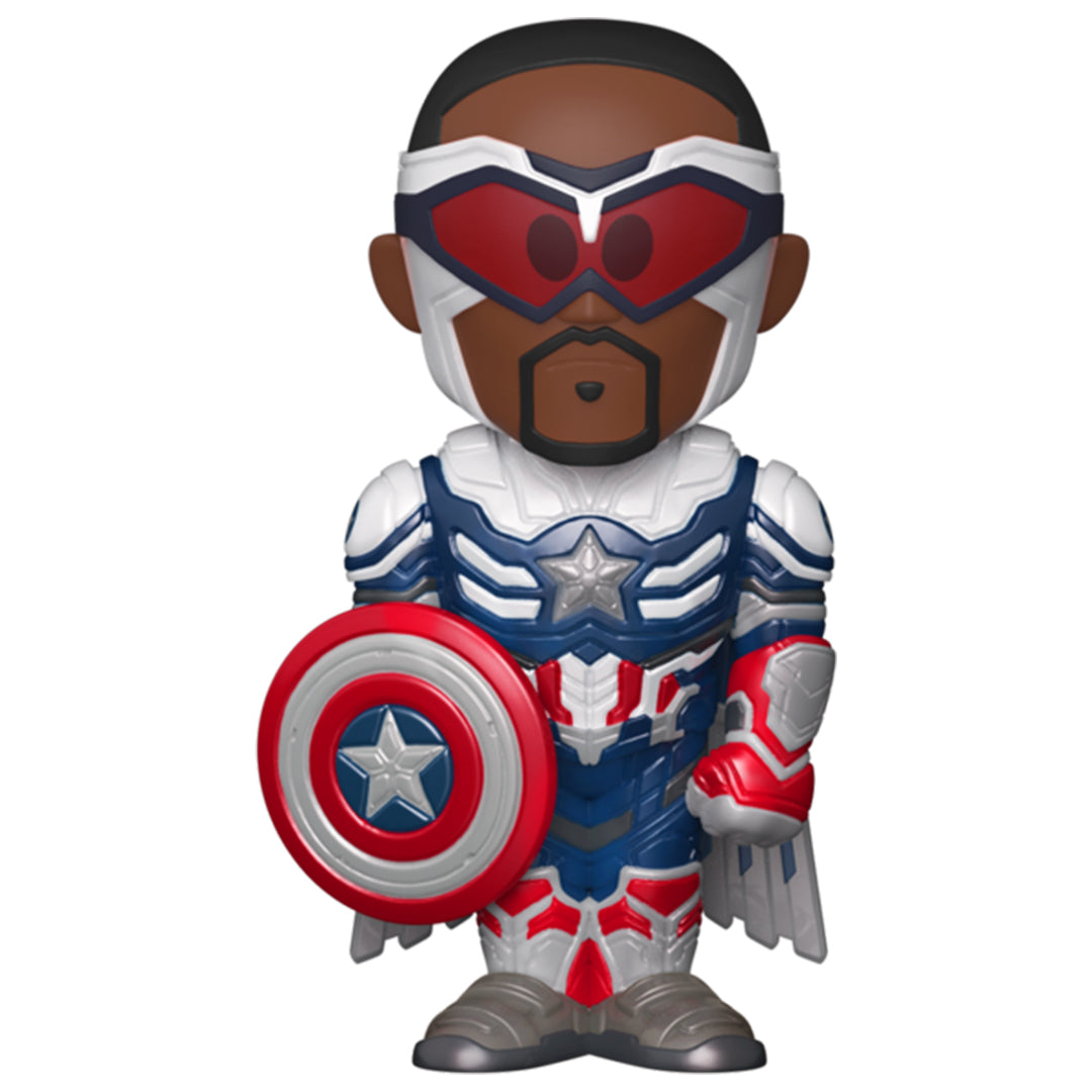 Buy Funko Soda Falcon & The Winter Soldier Captain America Figure in a Can | Yallatoys.com