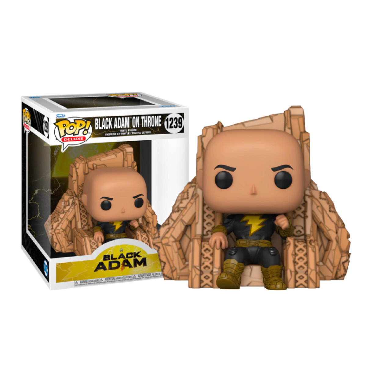 Buy Funko Pop Deluxe Movies DC Black Adam on Throne Action Figure | Yallatoys.com
