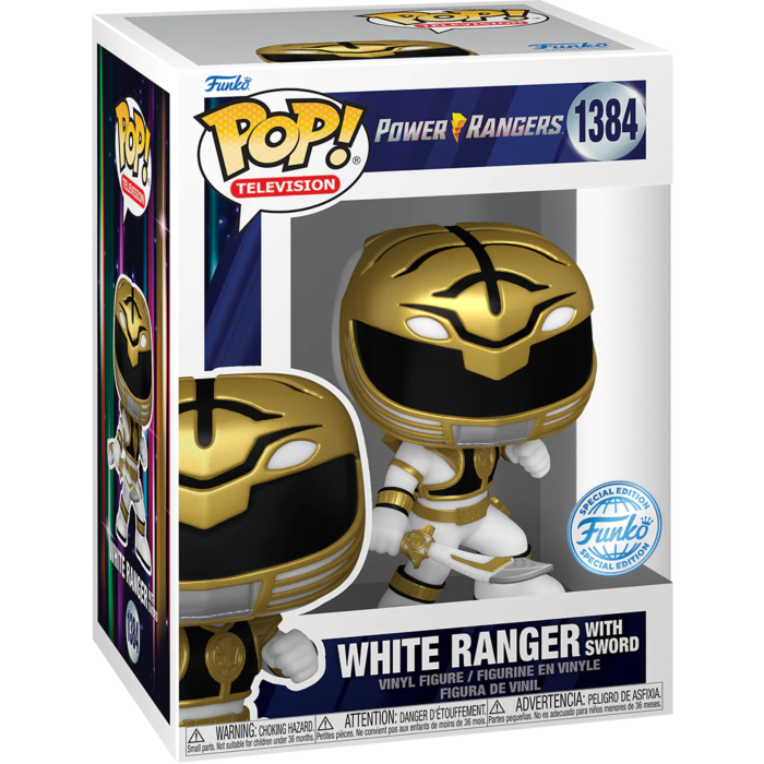 Buy Funko Pop Tv Mighty Morphin Power Ranger 30th White Ranger with Sword | Yallatoys.com