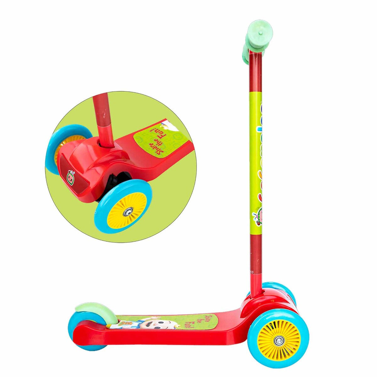 Buy Cocomelon Twist & Turn 3 Wheel Scooter | Yallatoys.com
