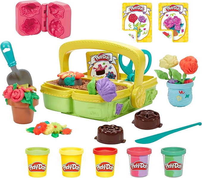 Buy Play doh blooming flower garden toy playset nature pretend play | Yallatoys.com