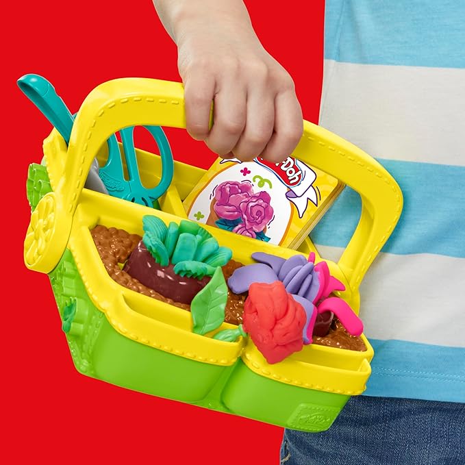 Buy Play doh blooming flower garden toy playset nature pretend play | Yallatoys.com