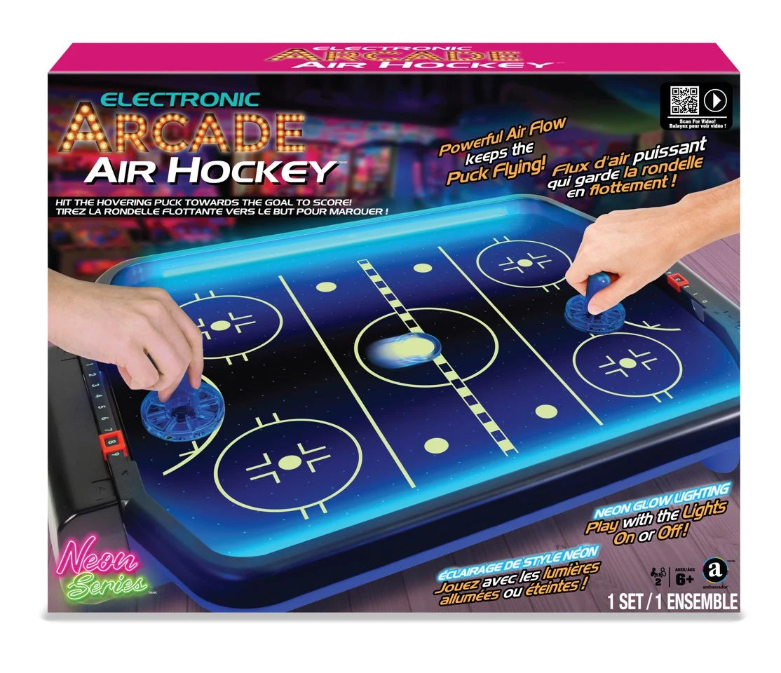 Buy Merchant Ambassador Electronic Arcade Air Hockey (Neon Series) | Yallatoys.com