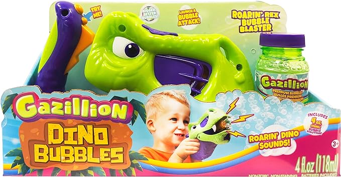 Buy Gazillion Bubbles Roarin Rex Bubble Blaster Bubble Gun | Yallatoys.com