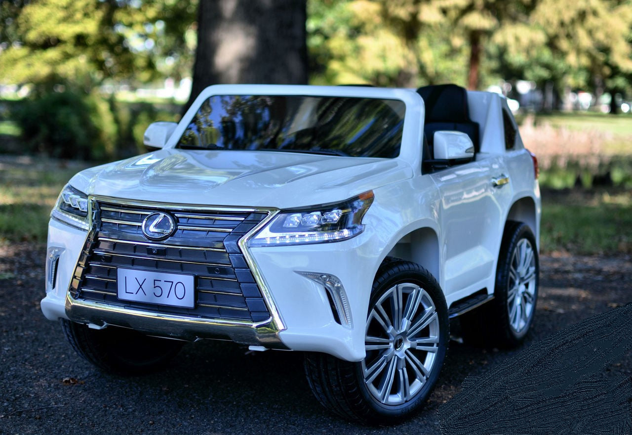 Buy Lexus LX 570 Remote Control 12V Battery Operated Ride On Car White | Yallatoys.com