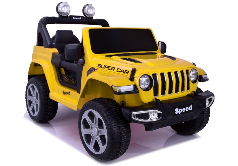 Buy Jeep Rubicon 12V Battery Operated Ride On Car Yellow | Yallatoys.com