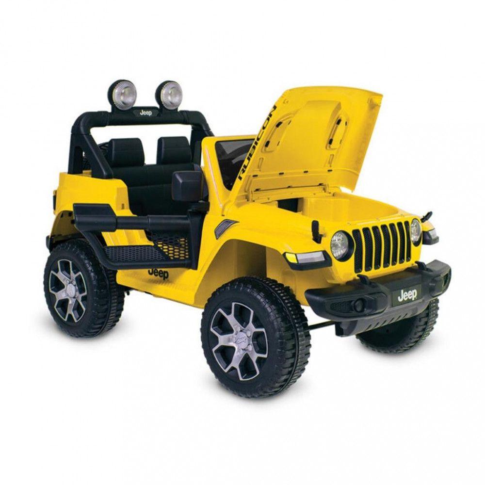 Buy Jeep Rubicon 12V Battery Operated Ride On Car Yellow | Yallatoys.com