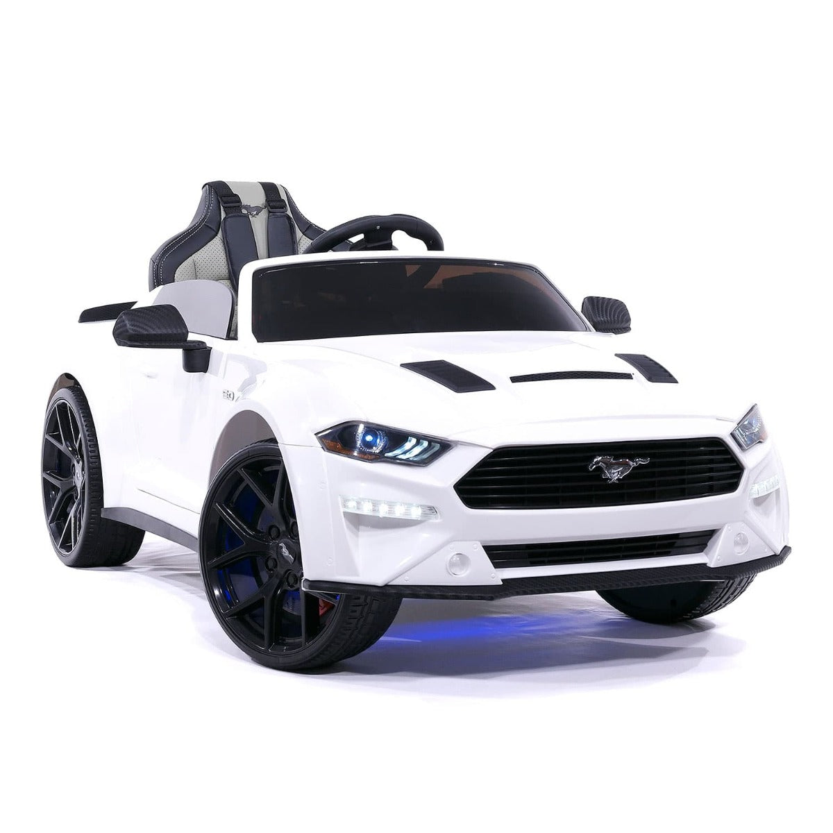 Buy Ford Mustang 12V Battery Operated Kids Ride On Car White | Yallatoys.com
