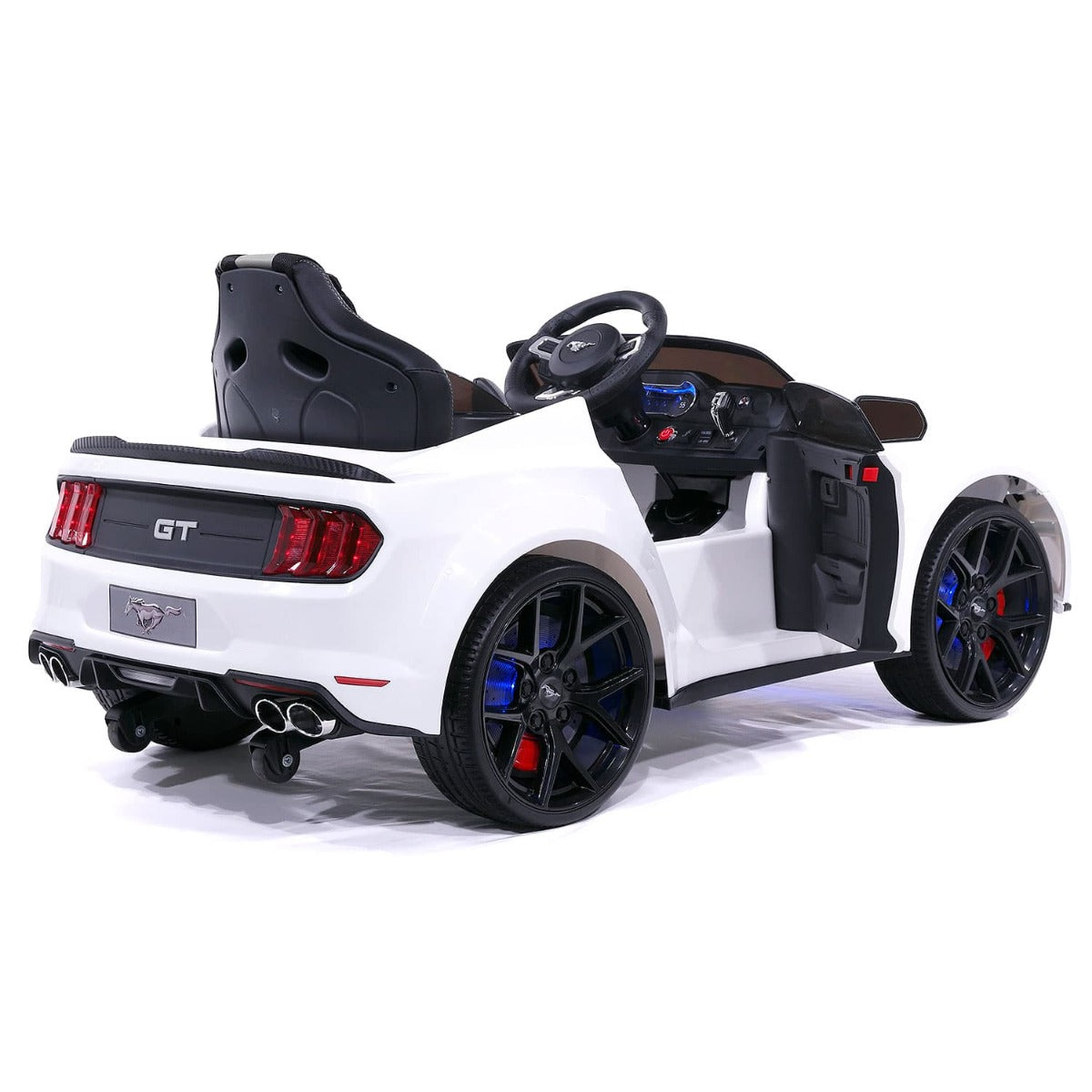 Buy Ford Mustang 12V Battery Operated Kids Ride On Car White | Yallatoys.com