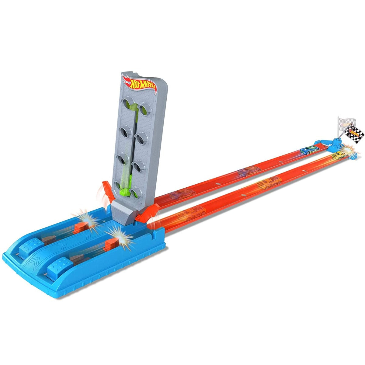 Buy Hot Wheels Action Drag Strip Championship Lane Track Set with 1 Car | Yallatoys.com