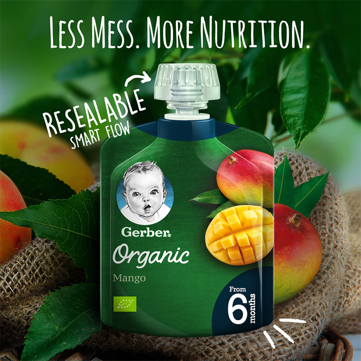 Gerber Organic Mango 90gm Gerber Yallatoys