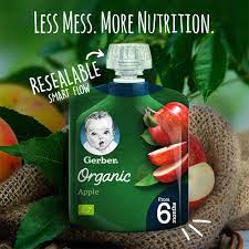 Gerber Organic Apple 90gm Gerber Yallatoys