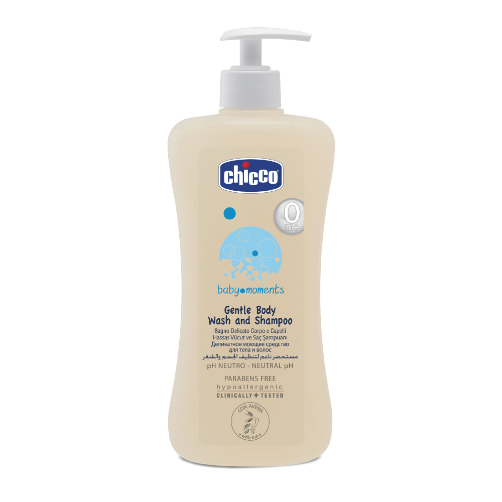 Chicco Gentle Body Wash & Shampoo Baby Moments - 200Ml Chicco Yallatoys
