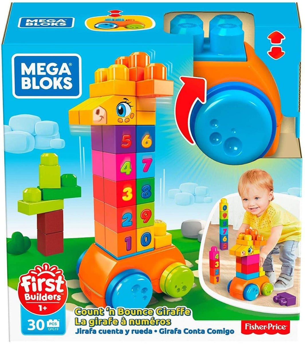 Buy Mega Bloks Count & Bounce Giraffe | Yallatoys.com