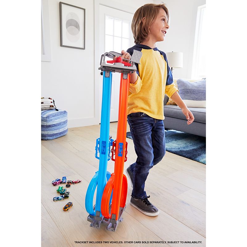 Buy Hot Wheels Double Loop Dash Drag Racing with 2 Vehicles Playset | Yallatoys.com