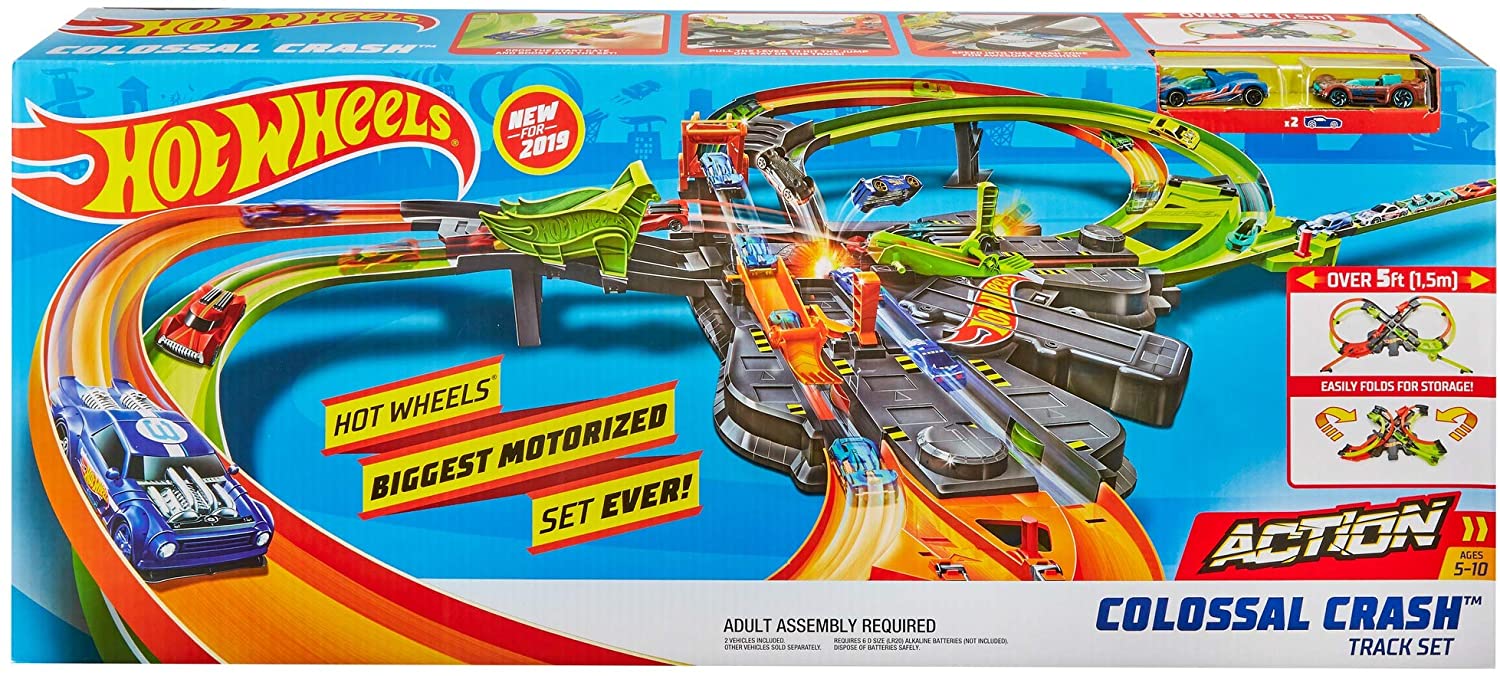 Buy Hot Wheels Colossal Crash Track Set | Yallatoys.com