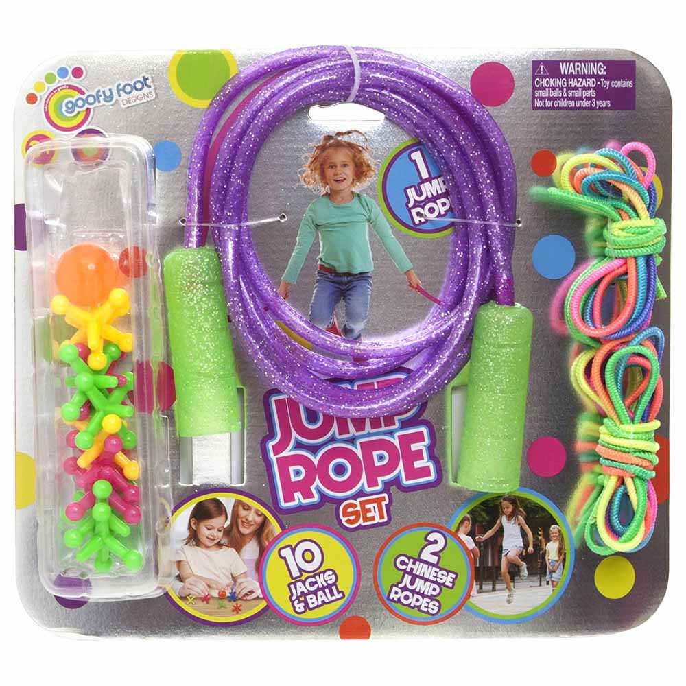 Buy Goofy Foot Glitter Jump Rope Set Combo | Yallatoys.com