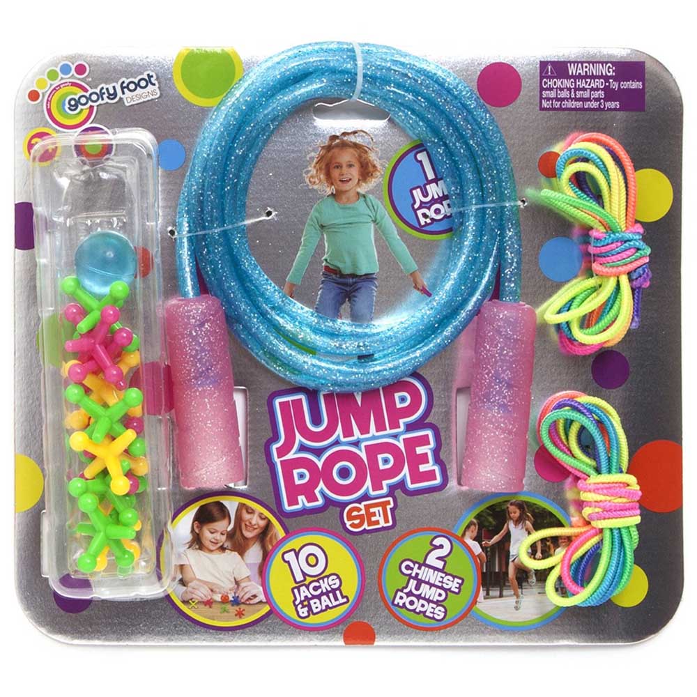 Buy Goofy Foot Glitter Jump Rope Set Combo | Yallatoys.com
