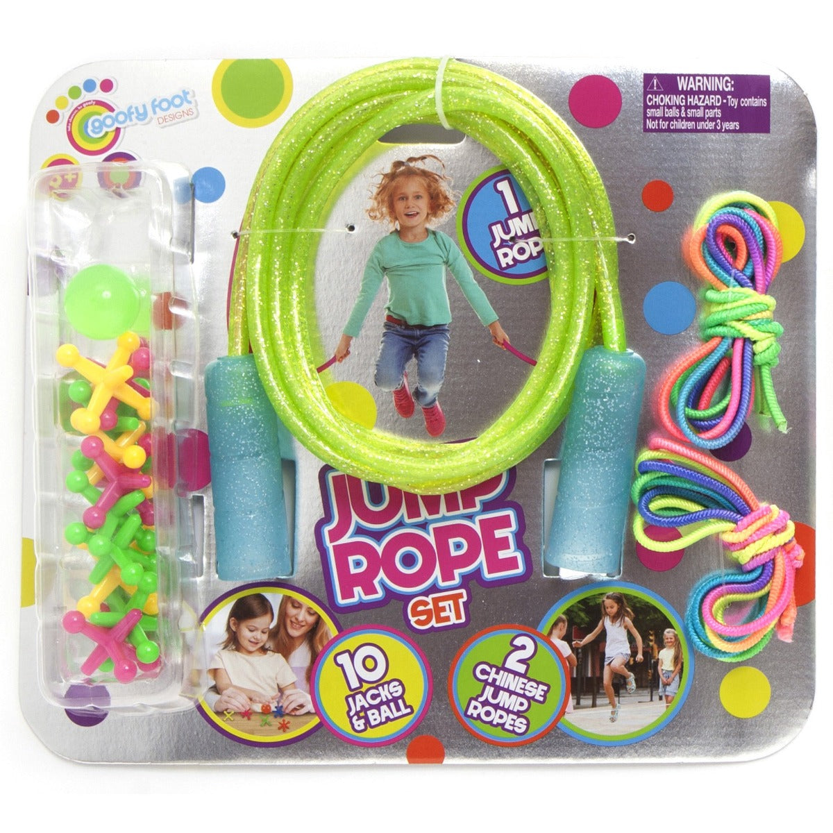 Buy Goofy Foot Glitter Jump Rope Set Combo | Yallatoys.com