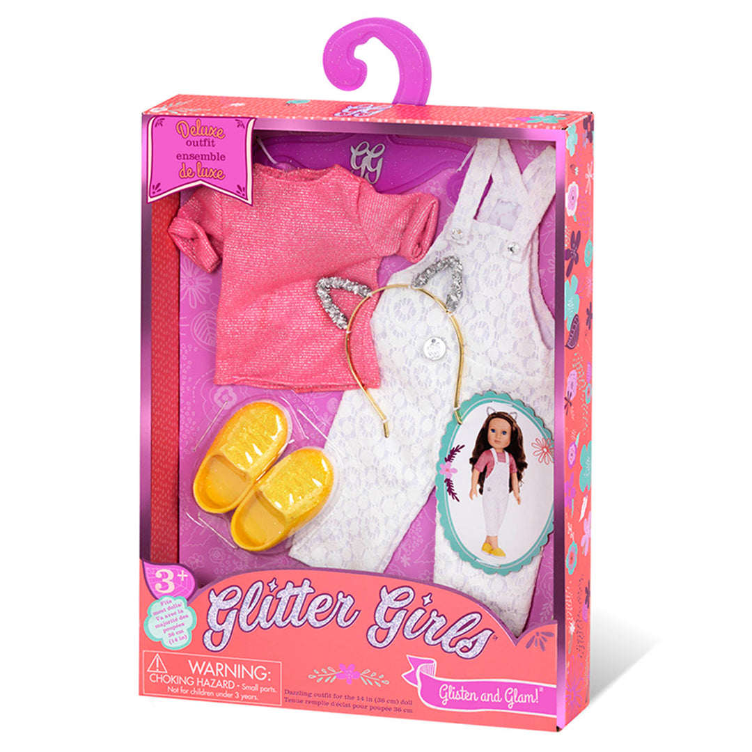 Buy Glitter Girl 14 Inches Doll Deluxe Lace Overalls Outfit | Yallatoys.com
